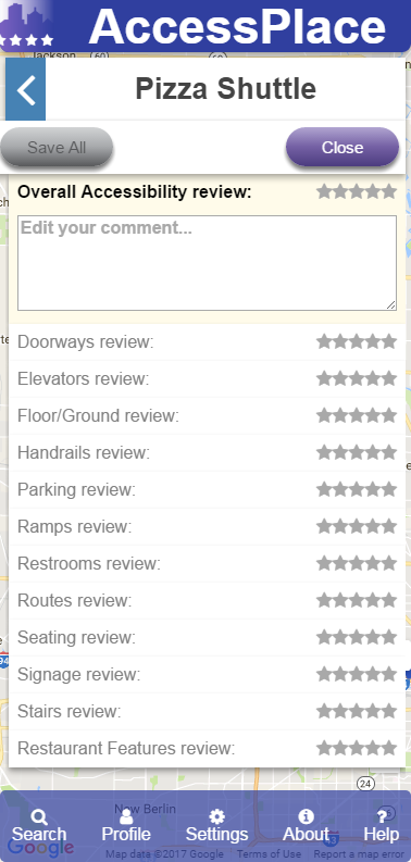 Screenshot of Login button when in non-mobile view