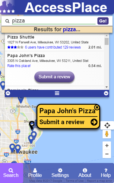 Screenshot of Login button when in non-mobile view